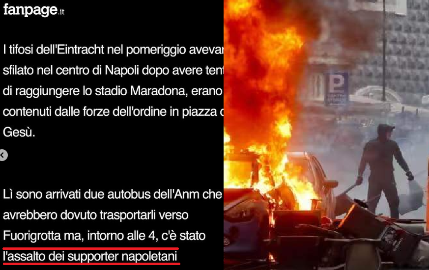 Guerriglia Napoli, media nazionali contro i partenopei